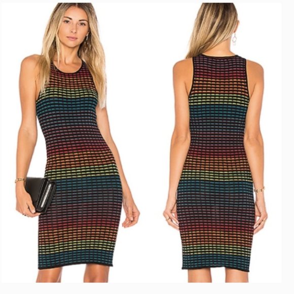 House of Harlow x Revolve Florence Bodycon Sunset Ombre Mini Dress Medium - Picture 9 of 9